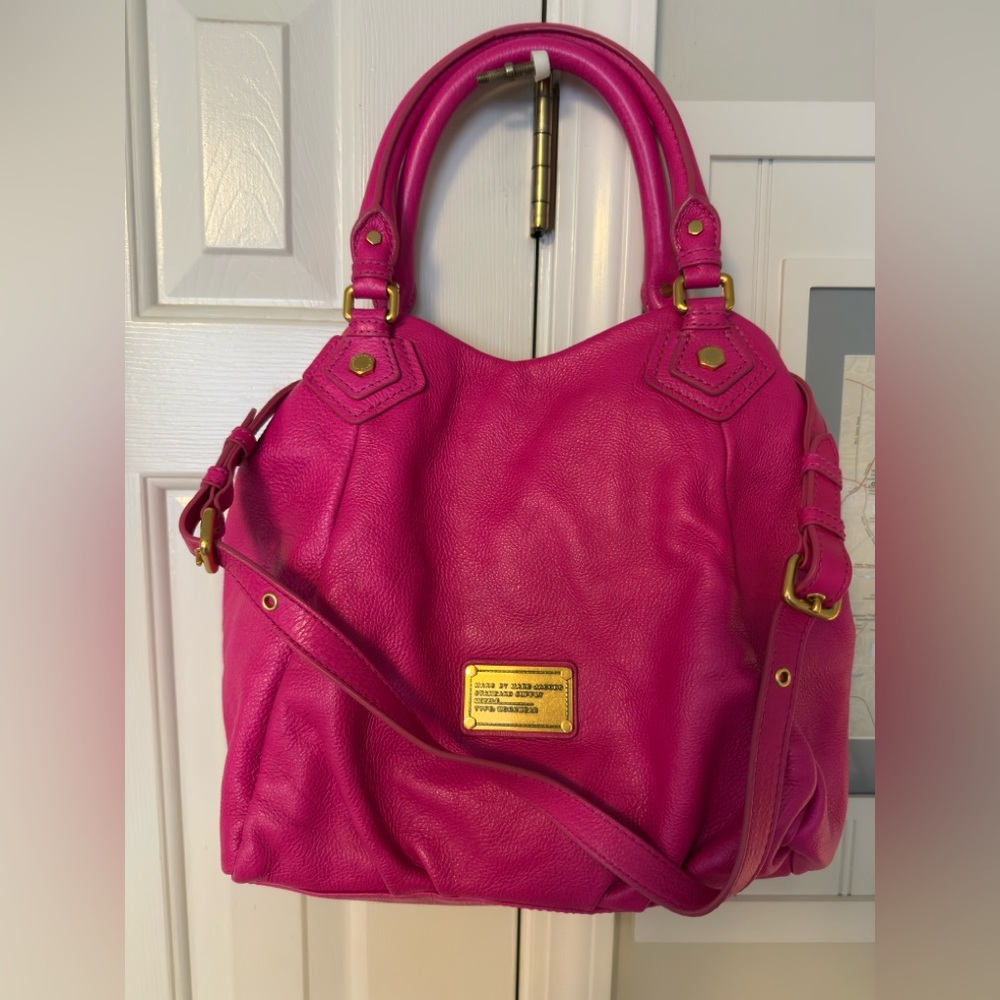 Marc by Marc Jacobs Pink Shoulder Bag with Gold Accents